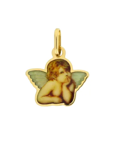 18CT Y/G ANGEL MEDAL 512